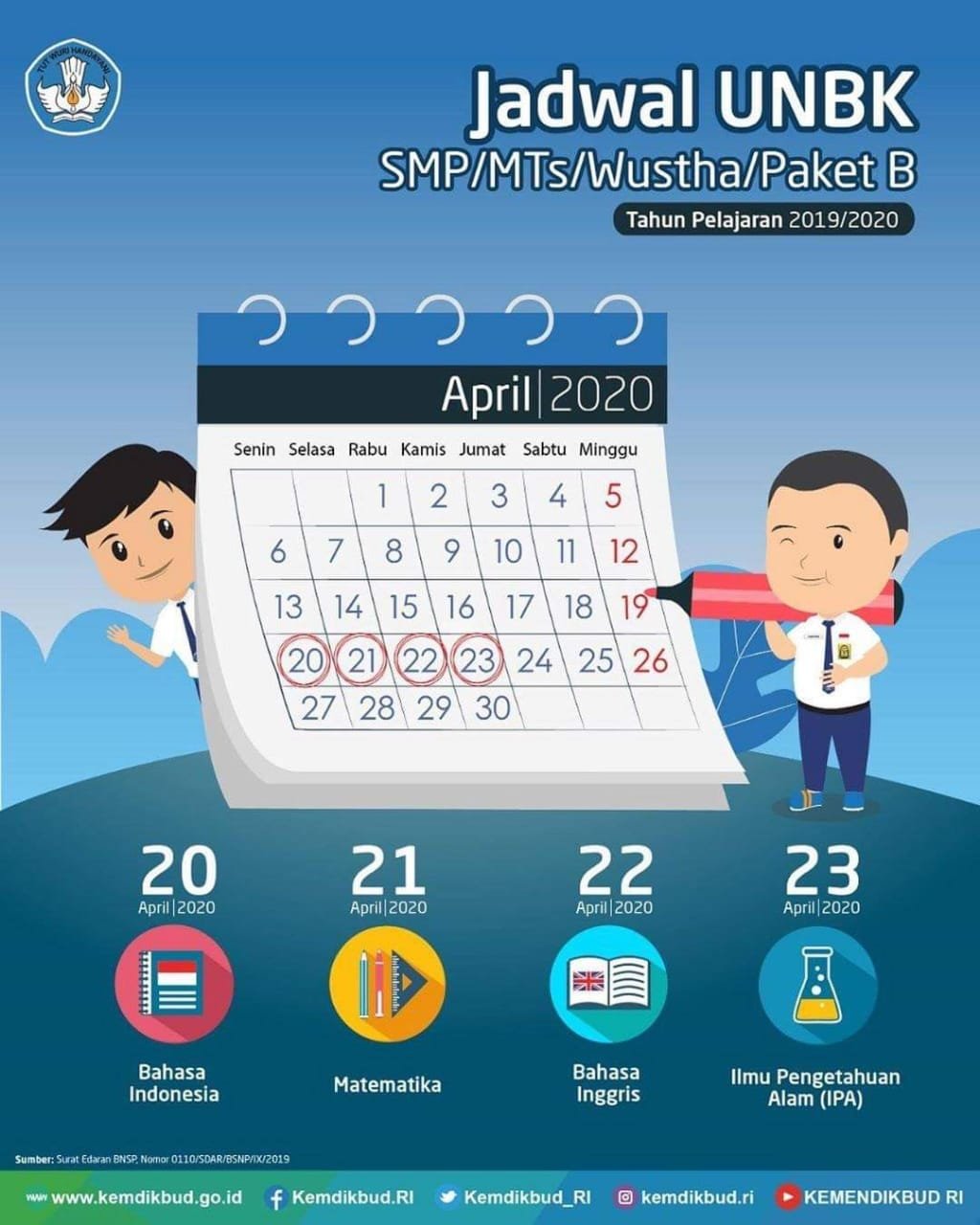 Jadwalunbksmp2020